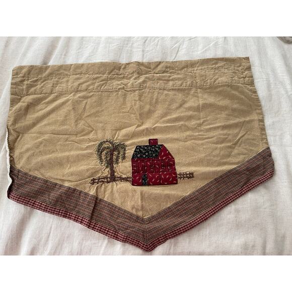 Park Design Rustic Primitive Homestead Willow Tree Tier Curtain Panel - Picture 1 of 5